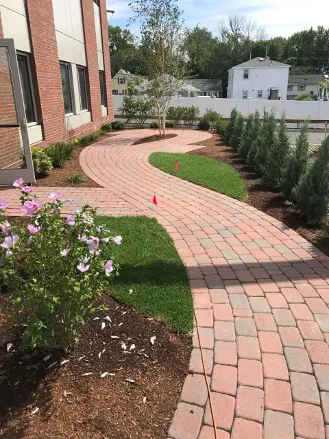 Brick paver walkway